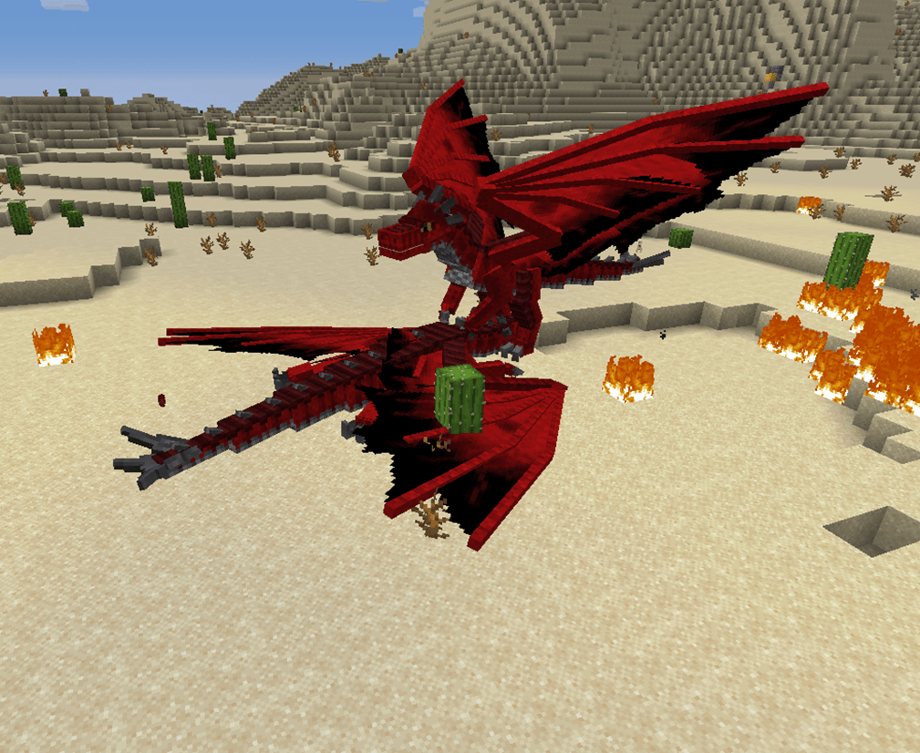Мод на драконов для майнкрафт (Dragon Mounts)